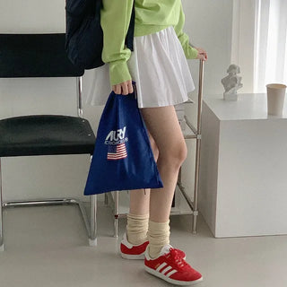 Cotton mini skirt