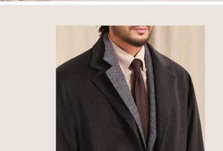 [CULTUM] Herringbone Wool Blend Blazer Jacket