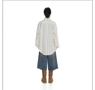 MASONPRINCE Logo Striped Shirt