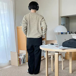 Cashmere wool round knit