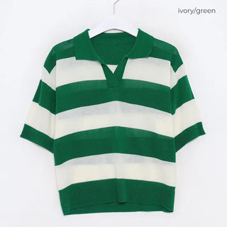 Colored striped knit