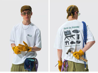 [Monterest] 5A Antibacterial Quick-Dry Outdoor Print Tee