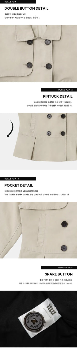 MADE Line Pintuck Trench Jacket - 3 colors
