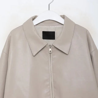 (Unisex) String Leather Jacket