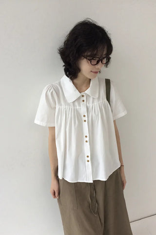 Shirred blouse