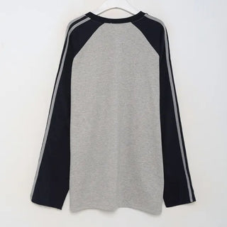 Raglan bicolor long-sleeve T-shirt