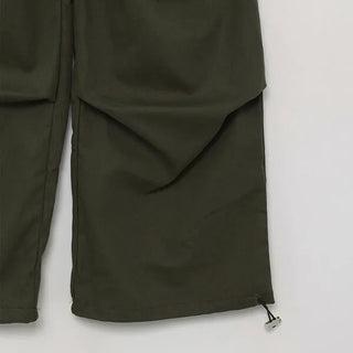 Pintuck cargo pants