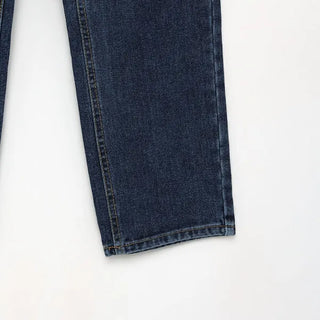 Straight denim pants