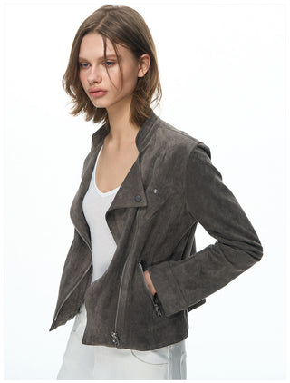[NECY] Vintage Suede Short Jacket