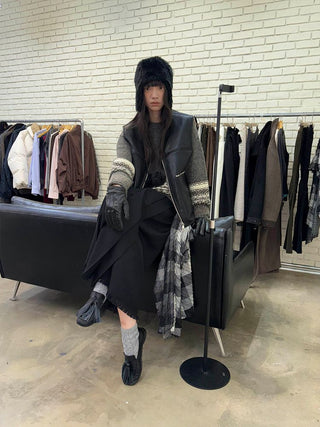 [NeverSeez] Tassel Pleated Skirt