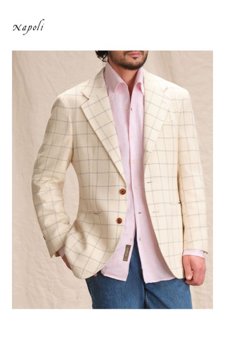 [CULTUM] Plaid Sport Jacket