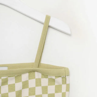 Checked camisole