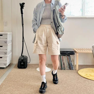 Oversized striped shirt