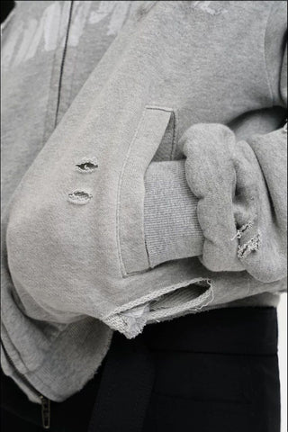 [MASONPRINCE] Double Layer Zip-Up Hoodie