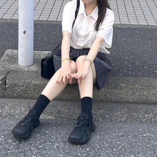 Pleated mini skirt