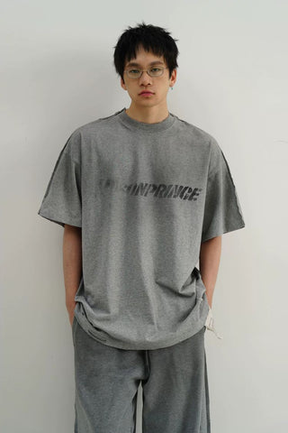 [MASONPRINCE] Graffiti Label Washed Cotton Tee
