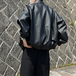 mirage balloon leather jacket