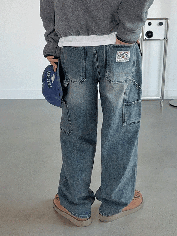 Hold Cation Patch Carpenter Denim Pants