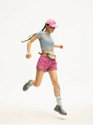 [Monterest] Quick-Dry Slim Fit Cropped Sports Tee