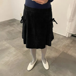 Corduroy Ribbon Skirt