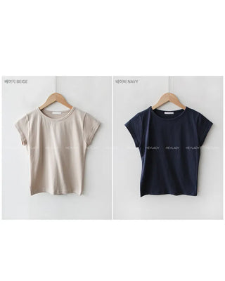 (9 colors!) Modal color short-sleeved T-shirt