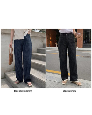 (basic/long) Summer Fit Denim Pants - 4 sizes