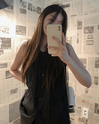 Sleeveless blouse - 2 colors