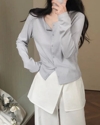 Daily Rib T-Shirt Cardigan