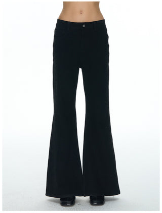 [NECY] Noir Sculptural Flare Pants (2color)
