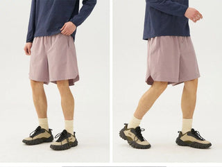 [Monterest] Quick-Dry Mesh Panel Sports Shorts
