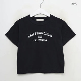 Lettering Cropped T-Shirt
