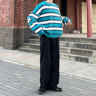 Boucle U-neck knit