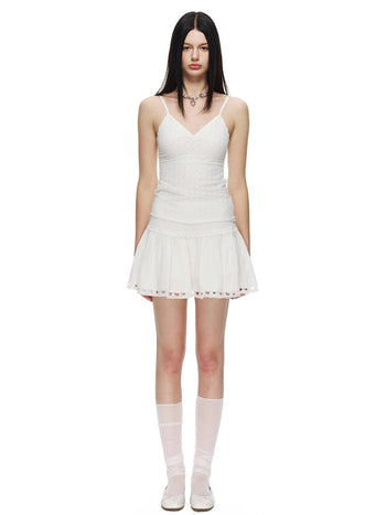 [NECY] Texture Love Lace Skirt