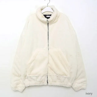 Basic fur zip jacket