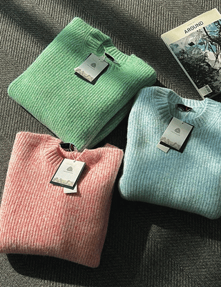 Alpaca Merino Wool Heavy Knit (13 colors, M~L)