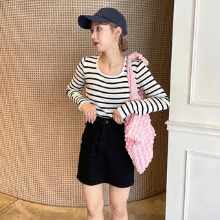 meg stripe ribbed knit