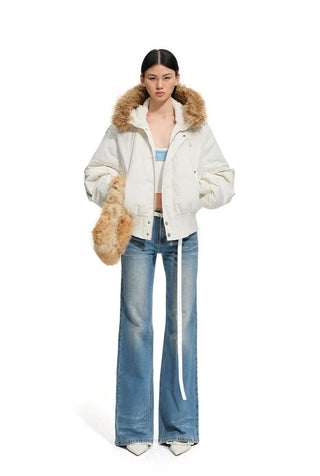 [NOTAWEAR] Natural Waist Straight Leg Jeans