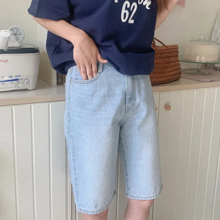 Denim Bermuda shorts