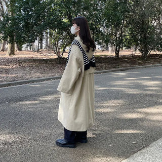 2-way hooded trench coat