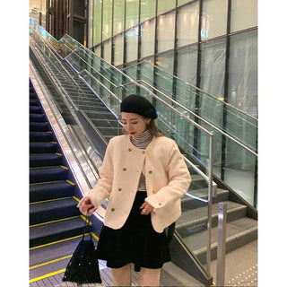 Tweed wool double jacket