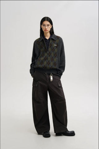 [MASONPRINCE] Argyle Cardigan/Sweater