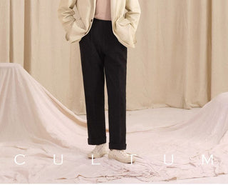 [CULTUM] Washed Cotton Twill Lapel Jacket