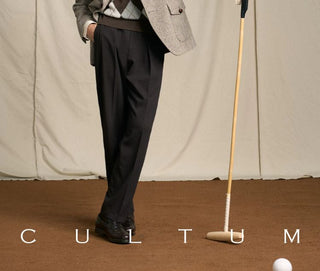 [CULTUM] Wool Blend Argyle V-Neck Knit Vest