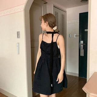 Shirred mini dress