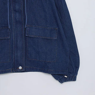 (Unisex) Hooded Denim Jumper