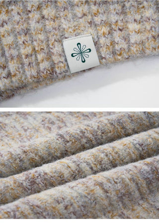 [Monterest] Multicolor Yarn Blend Crewneck Sweater