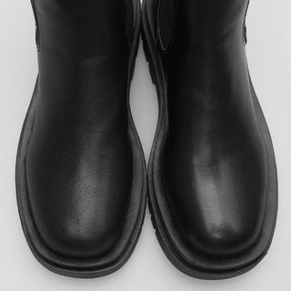 Multi-colored mid-calf Chelsea boots