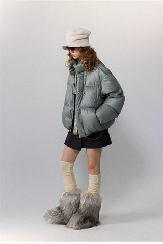 [Monterest] 800FP Duck Down Stand Collar Puffer Jacket
