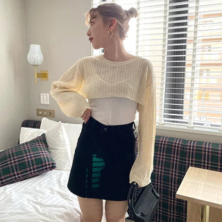 benny twist crop knit