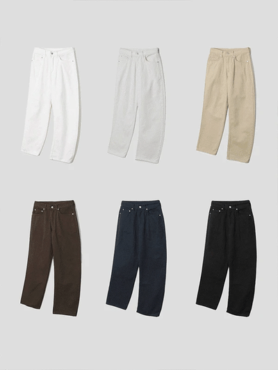 Rino Daily Cotton Semi-Wide Pants